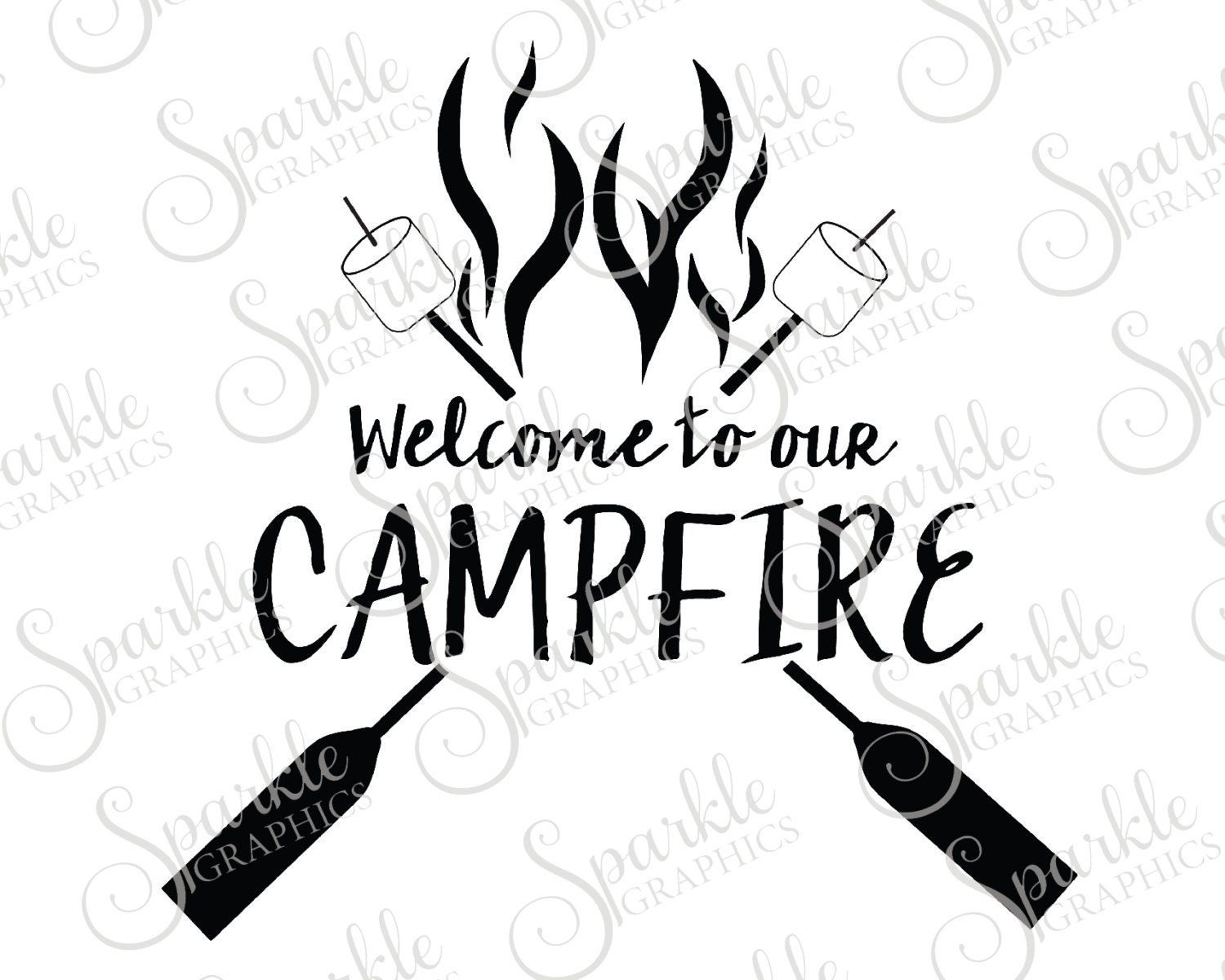 Download Welcome To Our Campfire Cummer Clipart Svg Dxf Eps Png
