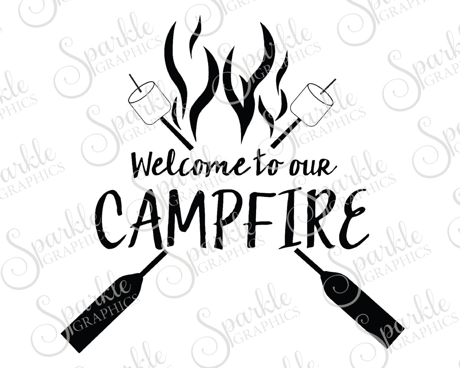 Download Welcome To Our Campfire Cummer Clipart Svg Dxf Eps Png