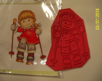 Bildmalar unmounted rubber stamp: Mimo-Skis