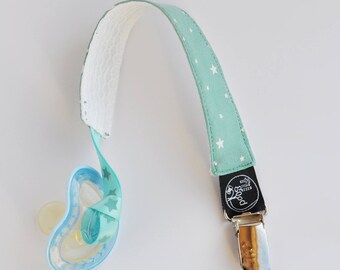 Star pacifier ice Mint, and white