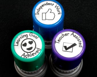 Independent/Assisted work stamp set