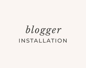 Blogger Theme Installation - Add On