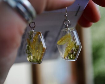 Wildflower Hexagon Earrings