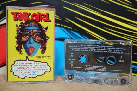 Tank Girl (Original Soundtrack From The United Artists Film) by Various Artists Vintage Cassette Tape