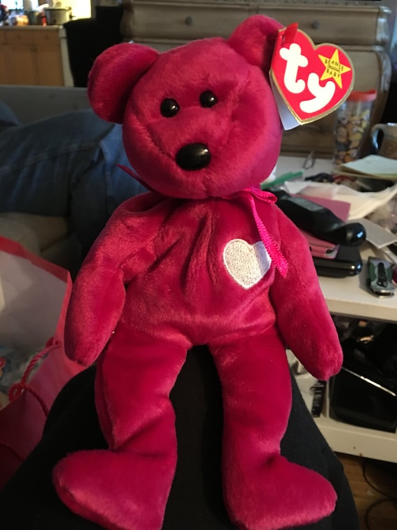 RARE New Beanie Babies TY VALENTINA with 4 Errors and/or