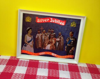 Silver Jubilee - Vintage - Handmade Keepsake - Memorabilia - Royal Family - The Queen - Duke of Edinburgh - Handmade Memorabilia