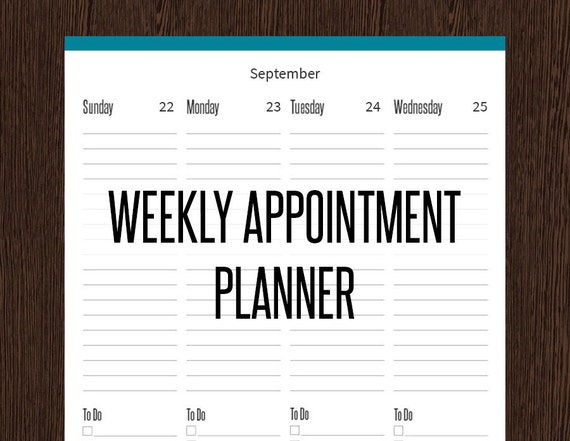 weekly appointment