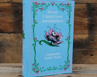 Book Safe - Complete Fairy Tales - Blue Leather Bound Hollow Book Safe