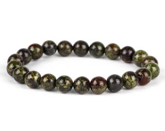 Bloodstone Bracelet, Protection Bracelet, Beaded Bracelet, Bloodstone, Meditation Bracelet, Yoga Bracelet