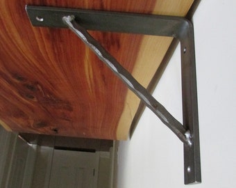 Handmade Heavy Duty Metal Bracket Corbel For Book Shelf, Granite, Marble or Countertop Support Hand Forged Wrought Iron