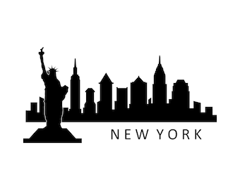 New york skyline svg | Etsy