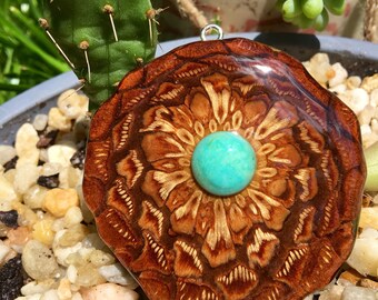 TIBETAN TURQUOISE~ Pinecone Necklace