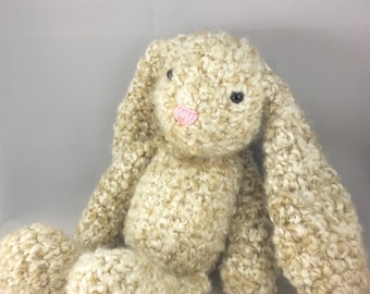 Crochet Floppy Eared Bunny Lovie | Crochet Rabbit Floppy Stuffed Animal | Crochet Easter Bunny Stuffed Animal