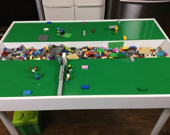 Tall Table height large building bricks table, big kids Lego® Table, activity table, train table, art table, Lego table with storage