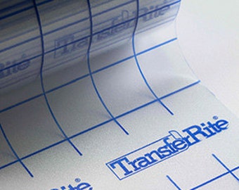 CLEAR Transfer Tape w/Grid - 10 sheets - 12"x12" - Use with adhesive vinyl - cricut, silhouette, craft cutter