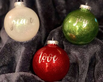 Peace, Love, & Joy Ornament Set
