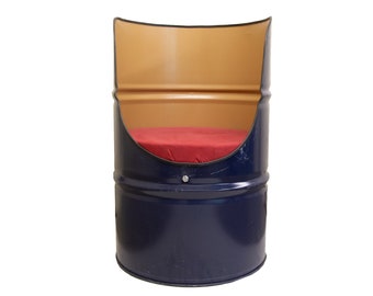 Hand Made Up-cycled oil drum Arm Chair