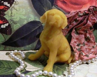 Beeswax Puppy Dog Candle #7