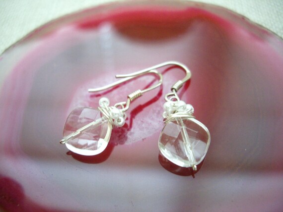 Mya earrings clear crystal main image 1