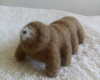 Needle Felted Tardigrade Soft Sculpture
