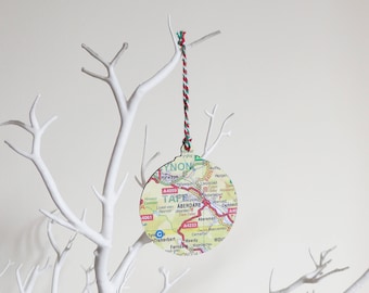 Personalised Bauble Map Christmas Decoration - Choose your Location