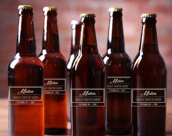 Personalized Etched Beer Bottles / Homebrew Gifts / Birthday Gifts / Gifts for Him / Gifts for Men / Beer Gifts