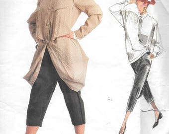 Vintage 1980s Vogue Individualist Sewing Pattern 2010 - Issey Miyake Misses' Jacket, Pants & Top size 10 uncut FF
