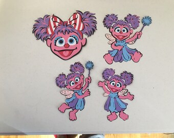 Set of 4 Abby Cadabby die cuts