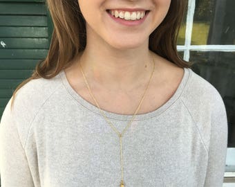 Drop Crystal Spike Necklace