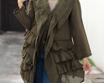 jacket /tunic blouse...mix silk all colours/all sizes