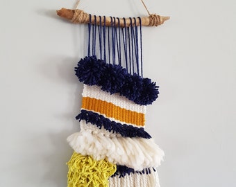 Woven Wall Hanging, Weaving, Tapestry, Fabic Art, Wall Art