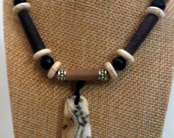 ocean jasper beaded necklace