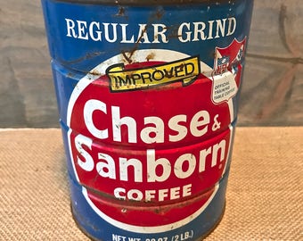 Retro Chase & Sanborn Coffee Can