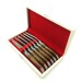 Set of 6 French Laguiole handle steak knives NEW