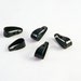 FC17 - Set of Black 8mm X 3 mm Metal clip bails / 8mm X 3mm Real Black Metal Bails