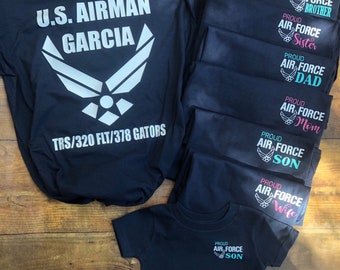 Air Force Shirt. Family shirts. Air Force Graduation. Armed Forces. Military. U.S Airman