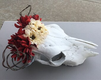 Frida Kahlo inspired skull