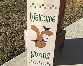 Primitive Easter decor, Rustic Easter decor, wood Easter sign, spring decor, Rustic Easter decorations, spring decoration,