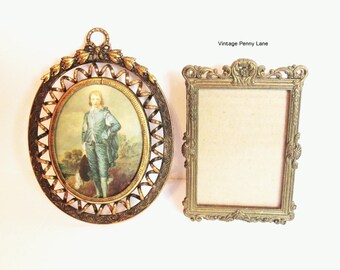 Vintage Picture Frames, Italian / Florentine Brass Metal Lot