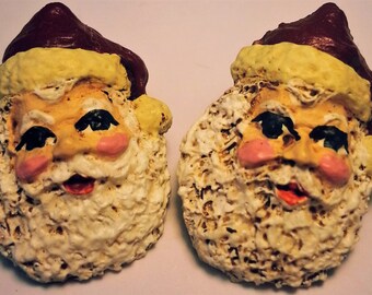 Handpainted Santa Earrings