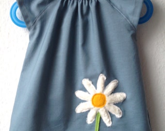 Grey-blue tunic blouse, Marguerite