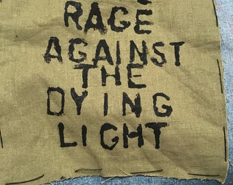 Dylan Thomas Patch Poem