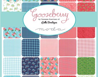 GOOSEBERRY Charm Pack Lella Boutique Vanessa Goertzen Moda Fabric ~ 42 Squares Total
