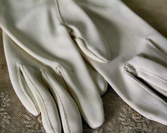 Stetson White Small Ladies Vintage Gloves