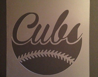 Baseball stencil | Etsy