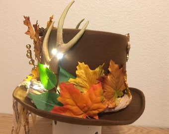 Autumn Antler Brown Tophat