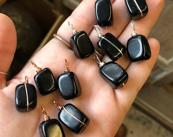 Simple Obsidian Necklace
