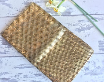 Vintage Whiting and Davis Gold Mesh Wallet