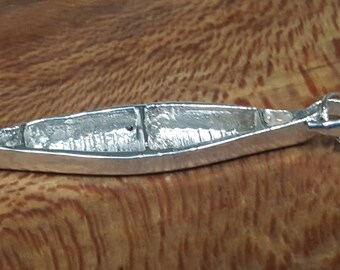 Sterling Silver Canoe Pendant