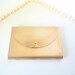 Vintage COMPACT COTY ENVELOPE Compact Classic Gold Tone Powder Compact 1950s Gift
